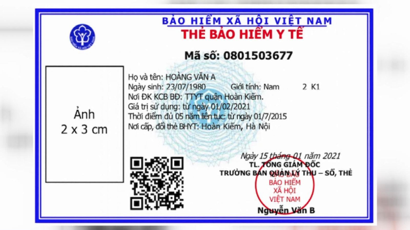 Thay đổi thẻ BHYT mới từ tháng 4.2021