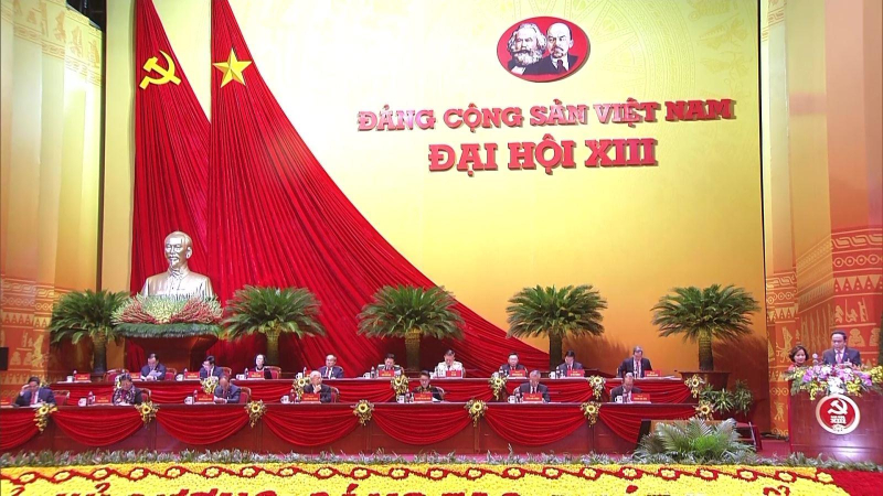 Đại hội Đại biểu toàn quốc lần thứ XIII của Đảng thảo luận các nội dung văn kiện