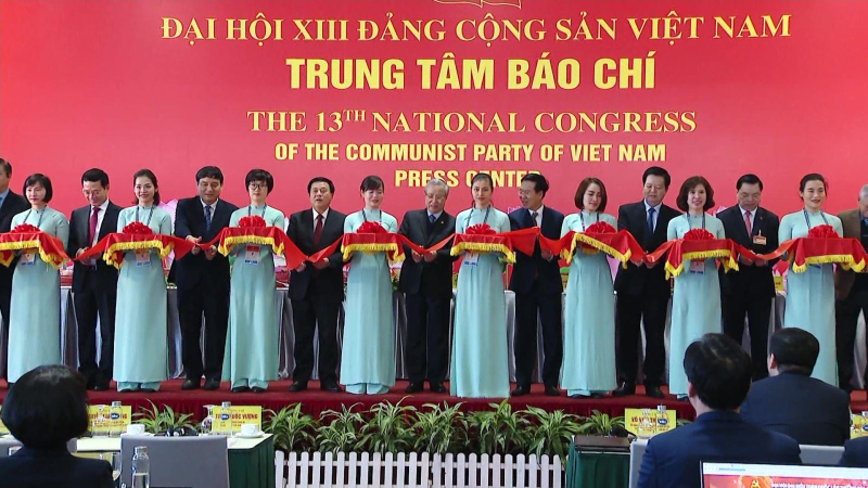 Khai trương trung tâm báo chí Đại hội XIII của Đảng