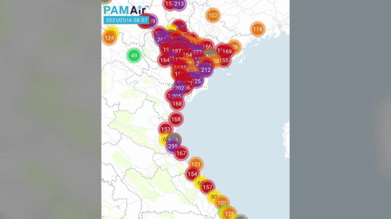 Ô nhiễm không khí Hà Nội kéo dài