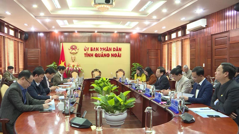 Đoàn công tác của Văn phòng Chính Phủ làm việc với tỉnh Quảng Ngãi