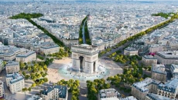 Paris triển khai dự án "phủ xanh" Champs-Elysees