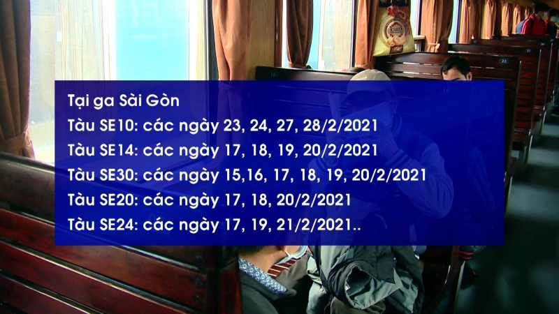 Sau Tết, dừng chạy một số đoàn tàu tuyến Bắc - Nam