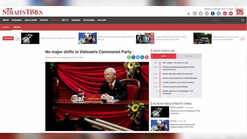 Truyền thông quốc tế quan tâm định hướng phát triển của Việt Nam