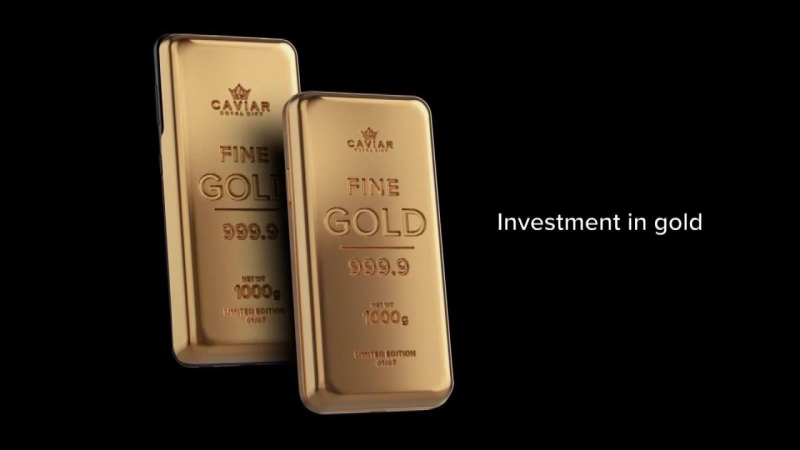 Điện thoại bằng vàng khối đắt đỏ