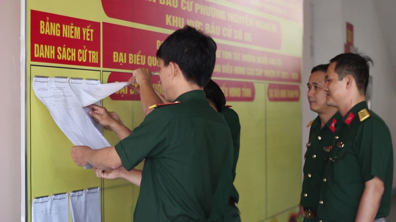 Quảng Ngãi: Quân đội tích cực chuẩn bị cho cuộc bầu cử