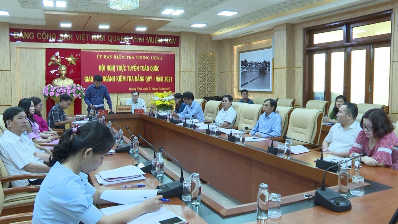 Giao ban trực tuyến ngành kiểm tra Đảng quý I/2021