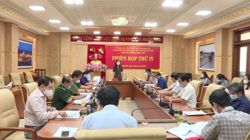 Uỷ ban bầu cử tỉnh cho &yacute; kiến về phương &aacute;n đảm bảo ph&ograve;ng chống dịch trong bầu cử