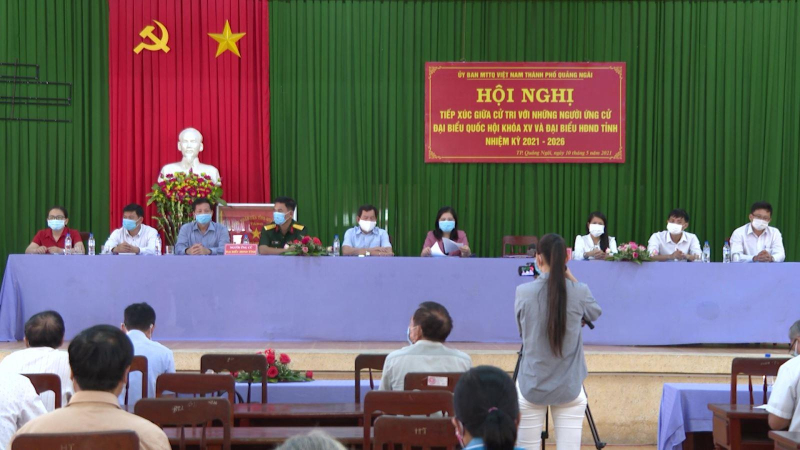 Vận động bầu cử tại phường Trương Quang Trọng, TP Quảng Ngãi
