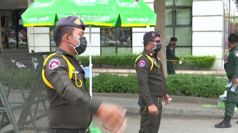 Nhiều cảnh sát ở Phnom Penh mắc Covid-19