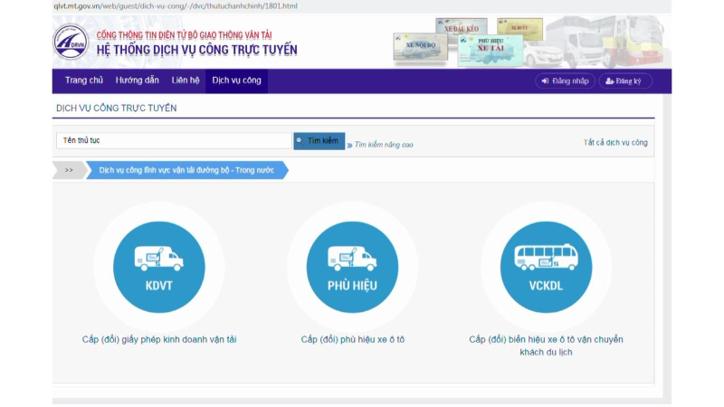 Cung cấp 143 dịch vụ công giao thông vận tải qua mạng