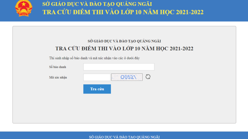 Quảng Ng&atilde;i c&ocirc;ng bố điểm thi v&agrave;o lớp 10