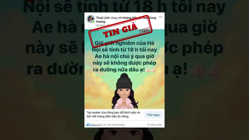 Giới nghi&ecirc;m H&agrave; Nội sau 18 giờ l&agrave; tin giả