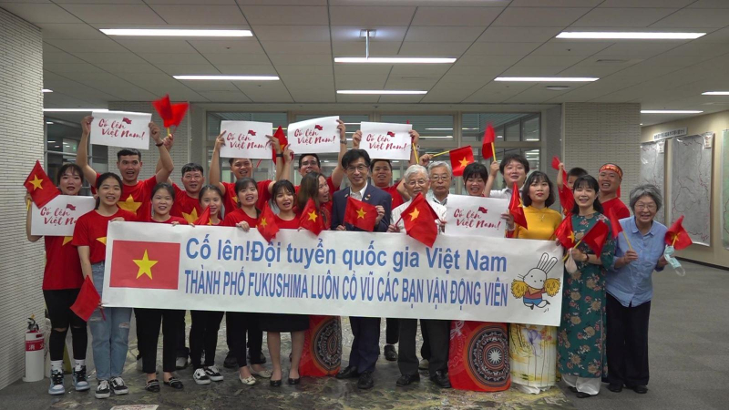 Fukushima “tiếp lửa” cho đoàn thể thao Việt Nam