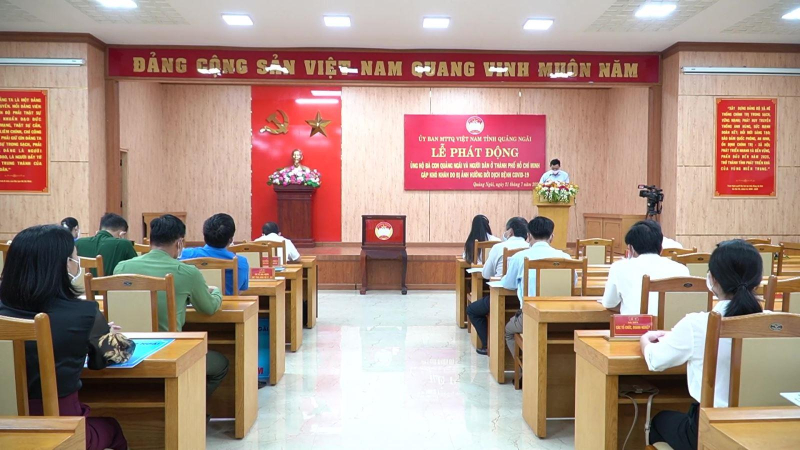 Phát động ủng hộ bà con Quảng Ngãi và người dân ở TP Hồ Chí Minh