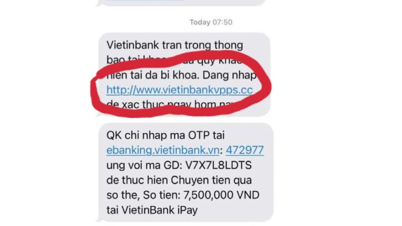 Cảnh giác với tin nhắn giả tên thương hiệu