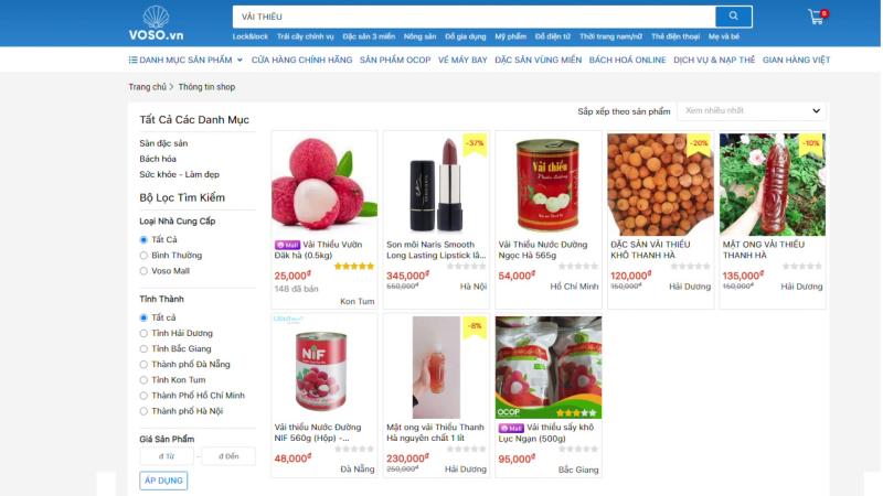 “Tuần lễ Nông sản Việt” được tổ chức hằng tuần