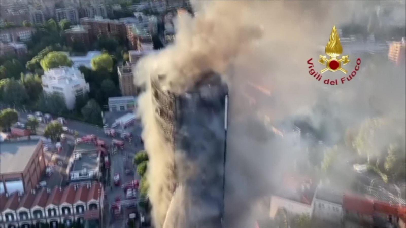Hỏa hoạn lớn tại chung cư ở Italy