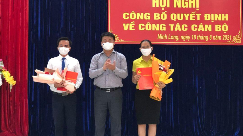 Ông Nguyễn Mạnh Thái giữ chức Bí thư huyện ủy Minh Long