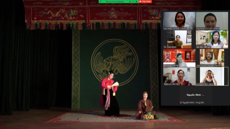 Giao lưu nghệ thuật trực tuyến ''Ở nh&agrave; c&ugrave;ng vui''