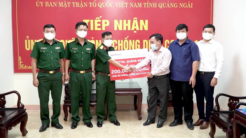 Tiếp nhận ủng hộ phòng, chống dịch Covid-19