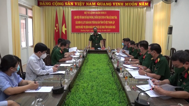 Khảo sát thành lập Bệnh viện dã chiến Covid-19 tại Quảng Ngãi