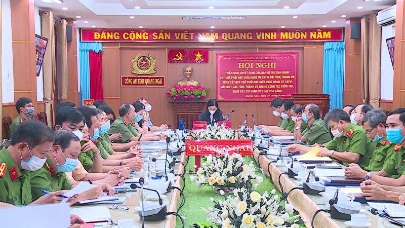 Tổng kết quy chế phối hợp giữa Ủy ban Kiểm tra Đảng ủy C&ocirc;ng an Trung ương với c&aacute;c tỉnh, Th&agrave;nh ủy