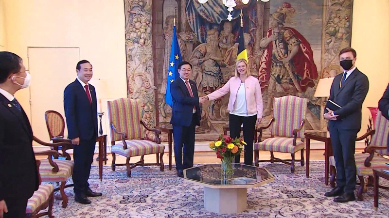 Chủ tịch Quốc hội hội đàm với Chủ tịch Hạ viện Vương quốc Bỉ