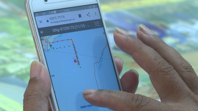 Quản lý tàu cá bằng điện thoại Smartphone