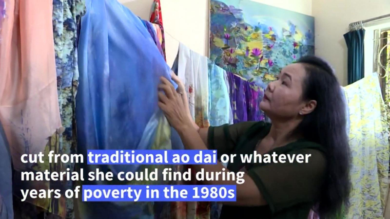 Nữ nghệ sĩ Việt tâm huyết với dòng tranh vải
