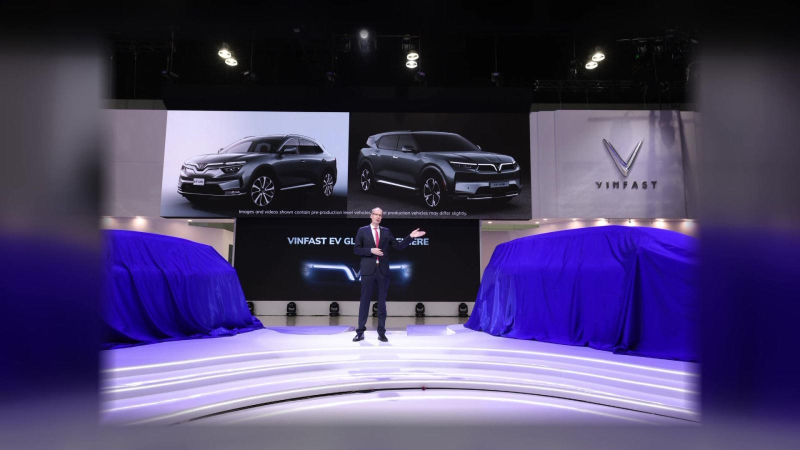 Vinfast ra mắt thương hiệu xe điện tại Los Angeles auto show 2021