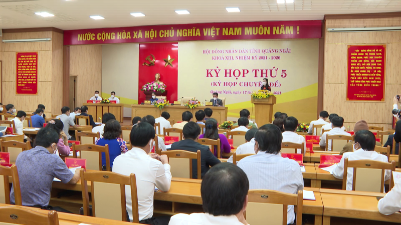 Kỳ họp thứ 5, kỳ họp chuyên đề của HĐND tỉnh khóa XIII