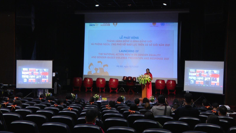 Ph&aacute;t động Th&aacute;ng h&agrave;nh động b&igrave;nh đẳng giới 2021