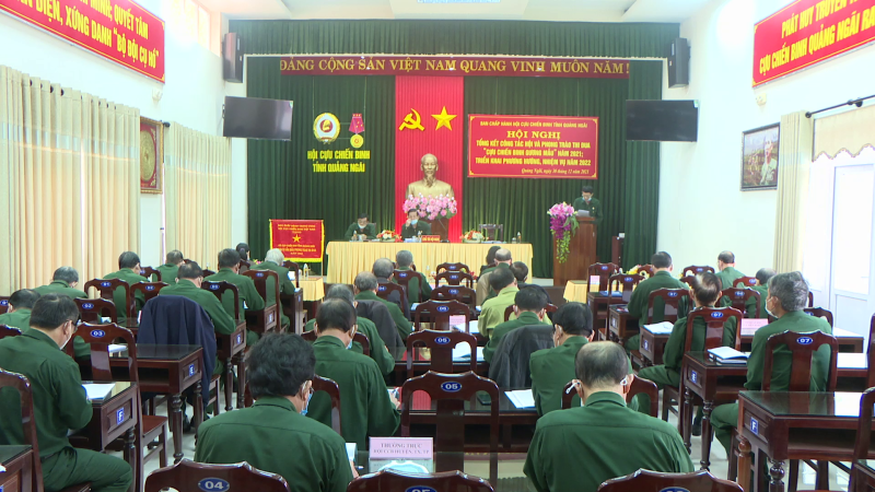 Hội Cựu chiến binh tỉnh tổng kết hội năm 2021