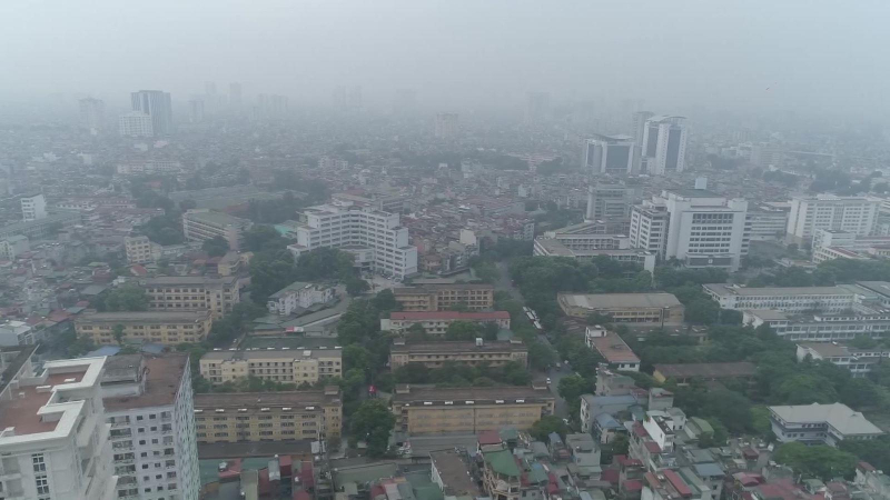 Chỉ số &ocirc; nhiễm bụi mịn của H&agrave; Nội cao nhất cả nước