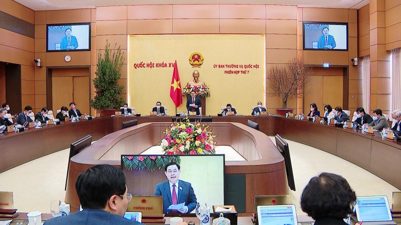 Khai mạc Phiên họp thứ 7 Ủy ban Thường vụ Quốc hội
