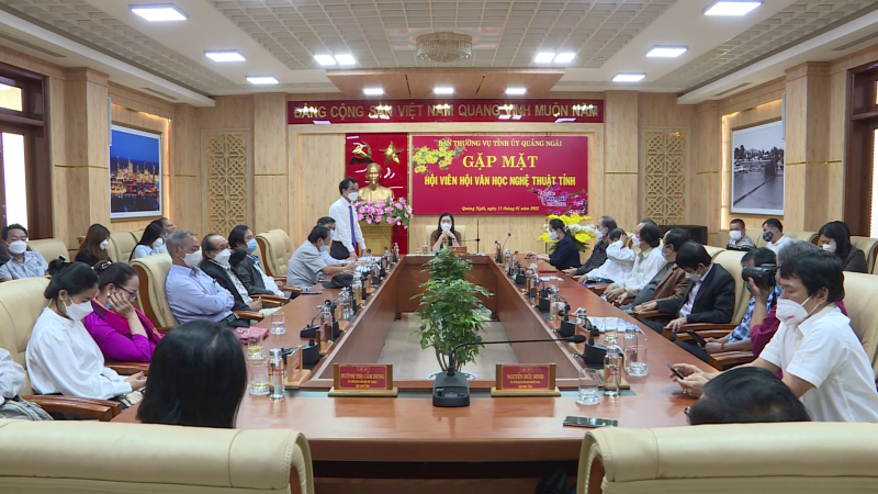 Gặp mặt Hội văn học nghệ thuật tỉnh nhân dịp tết nguyên đán nhâm dần