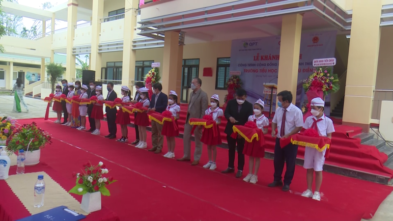 Khánh thành trường tiểu học từ nguồn quỹ cộng đồng phòng tránh thiên tai