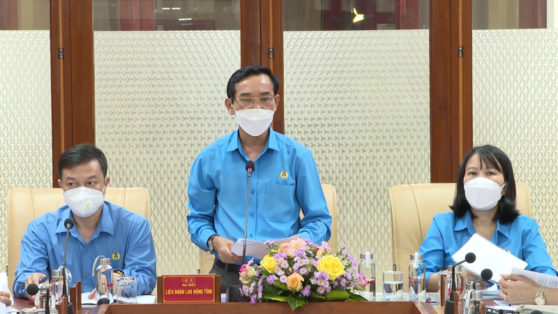 Thường trực Tỉnh ủy làm việc với đoàn công tác Tổng Liên đoàn Lao động Việt Nam