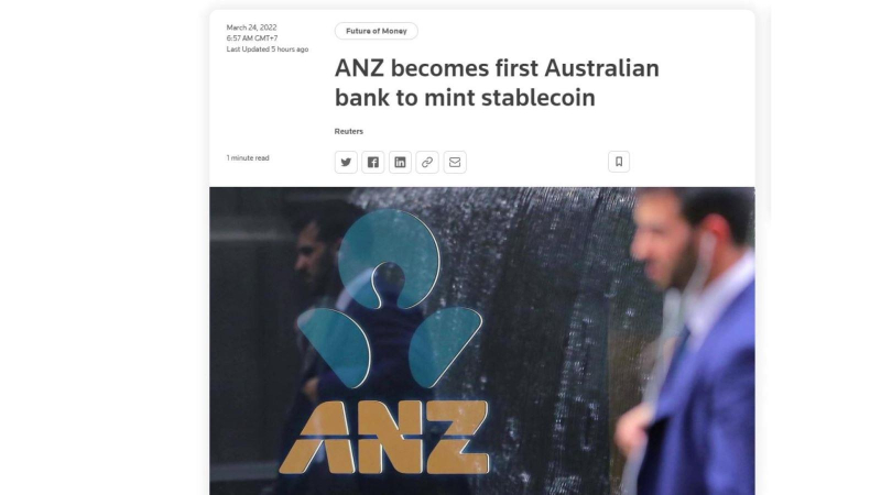 Ngân hàng Australia đầu tiên phát hành tiền kỹ thuật số