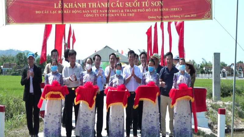 Mộ Đức đưa vào sử dụng 2 cầu dân sinh