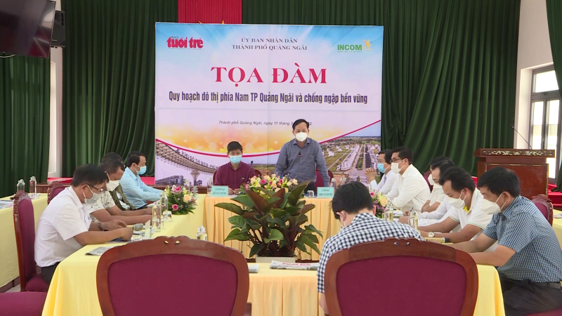 Tọa đ&agrave;m &ldquo;Quy hoạch đ&ocirc; thị ph&iacute;a Nam Th&agrave;nh phố Quảng Ng&atilde;i v&agrave; chống ngập bền vững&rdquo;