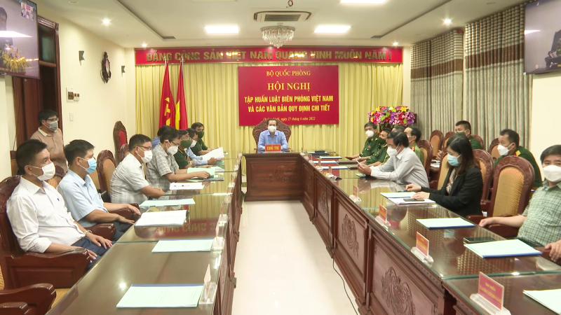 Hội nghị trực tuyến tập huấn luật Bi&ecirc;n ph&ograve;ng Việt Nam