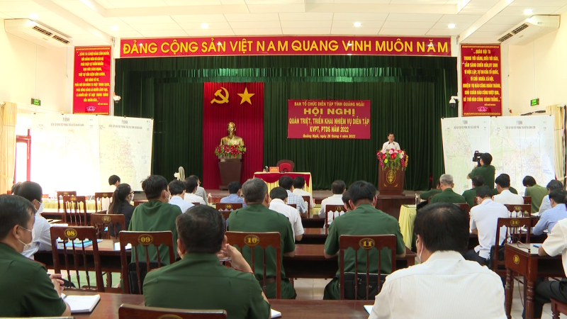 Triển khai nhiệm vụ diễn tập khu vực ph&ograve;ng thủ, ph&ograve;ng thủ d&acirc;n sự năm 2022