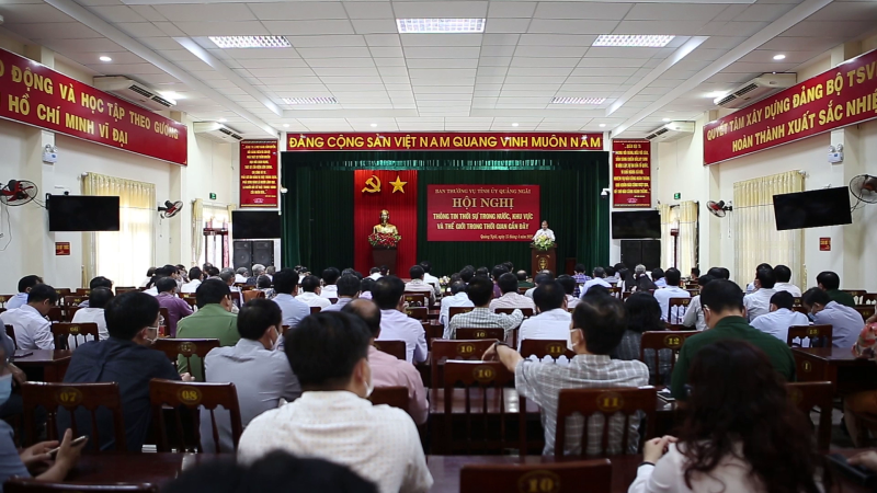 Hội nghị th&ocirc;ng tin thời sự trong nước, Khu vực v&agrave; Thế giới thời gian gần đ&acirc;y