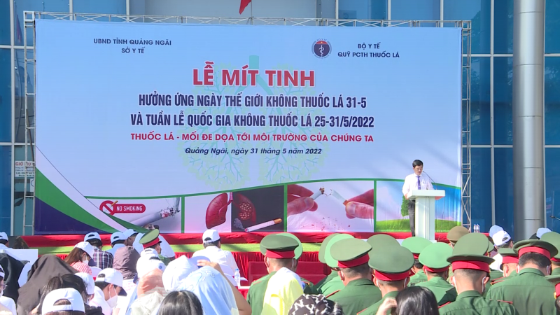 Lễ Mít tinh hưởng ứng ngày thế giới không hút thuốc lá