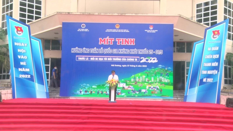 Hưởng ứng tuần lễ quốc gia không khói thuốc năm 2022