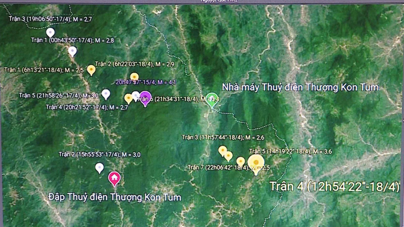 Công bố nguyên nhân động đất bất thường ở Kon Tum