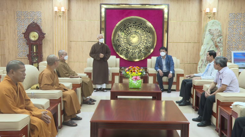 Ban trị sự giáo hội phật giáo Việt Nam tỉnh ra mắt thường trực Tỉnh ủy