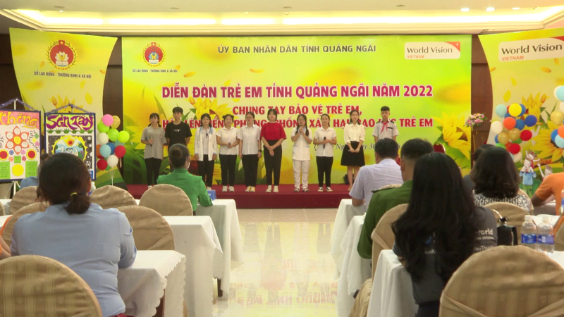 Diễn đ&agrave;n trẻ em tỉnh Quảng Ng&atilde;i năm 2022